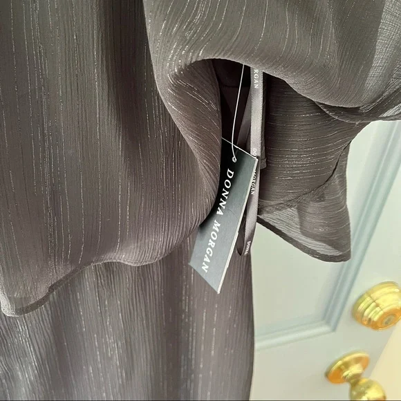 NWT Black Donna Morgan jumpsuit from Anthropologie jumpsuit, Size 8 - Picture 7 of 9